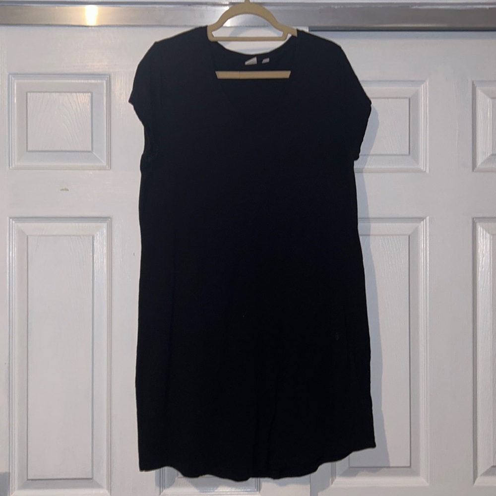Black t-shirt dress